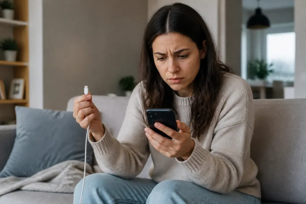 Mon téléphone charge mais la batterie n’augmente pas : que faire ?